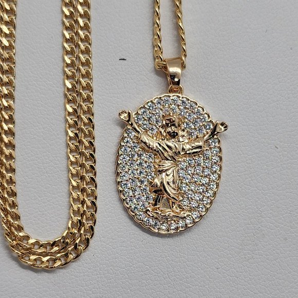 Jewelry - Last one Brand New   Brazilian 18k Gold Filled Baby Jesus Necklace